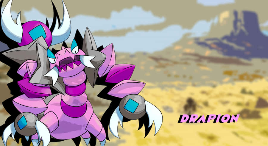 Drapion In Desert Wallpaper