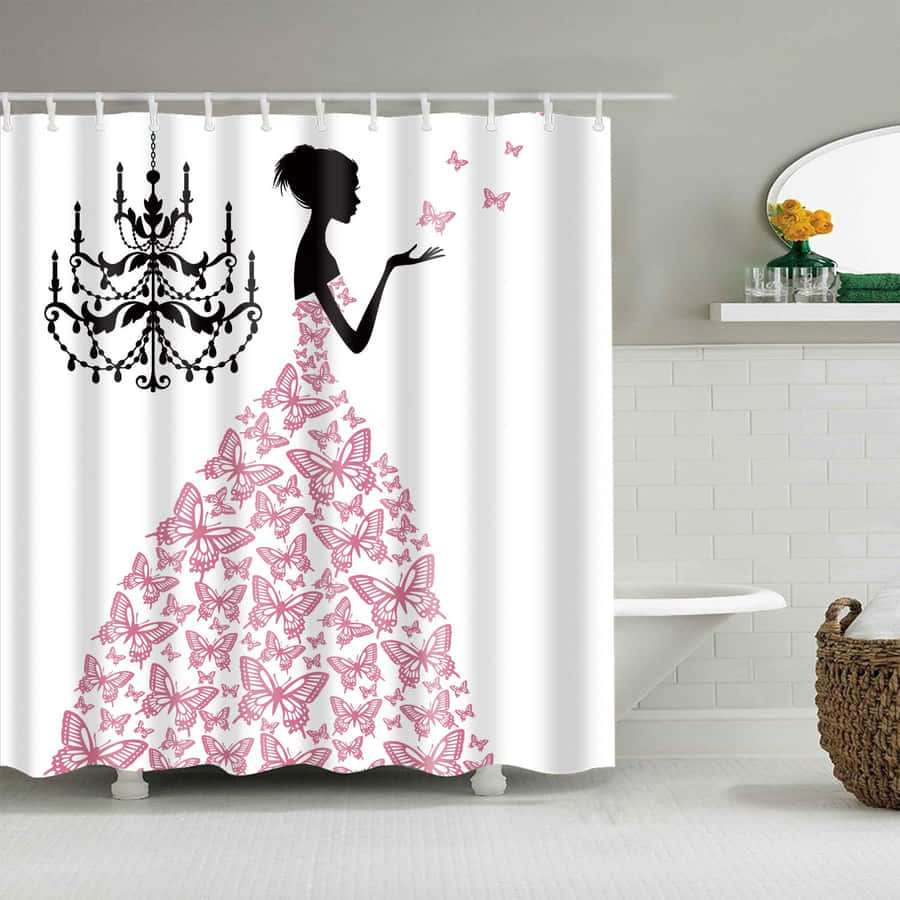 Draw Attention With This Stunning Butterfly Dress Wallpaper