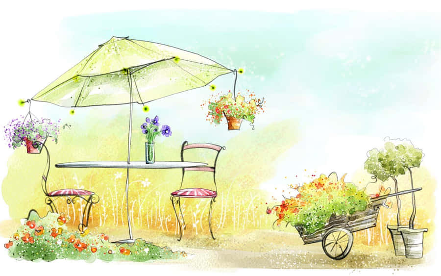 Drawing Desktop – Relaxing And Inspiring Work Of Art Wallpaper