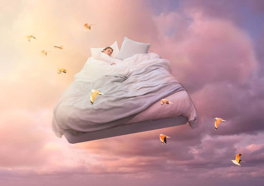 Dreamy Flight_ Sleeping Above Clouds.jpg Wallpaper