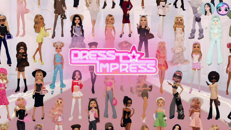 Dress To Impress Characters Wallpaper