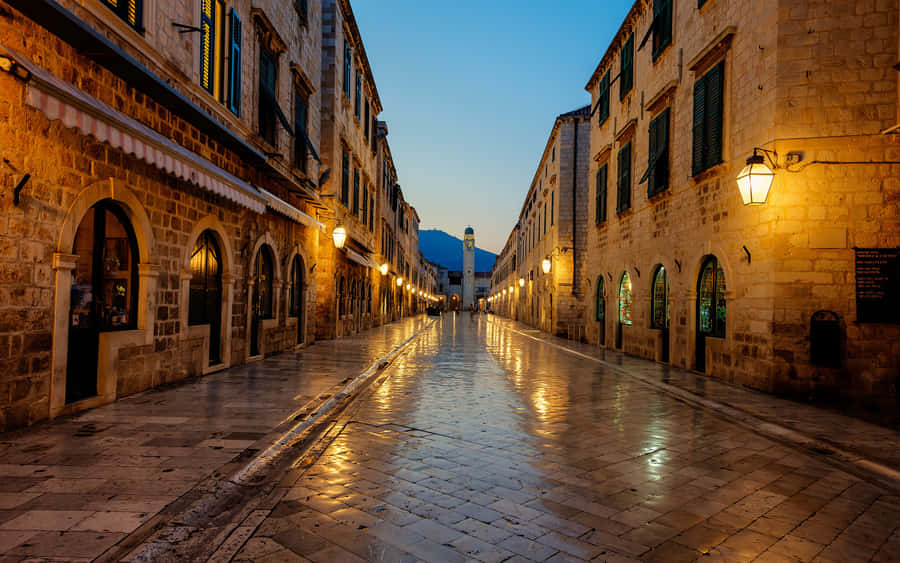 Dubrovnik Stradun Main Street Wallpaper