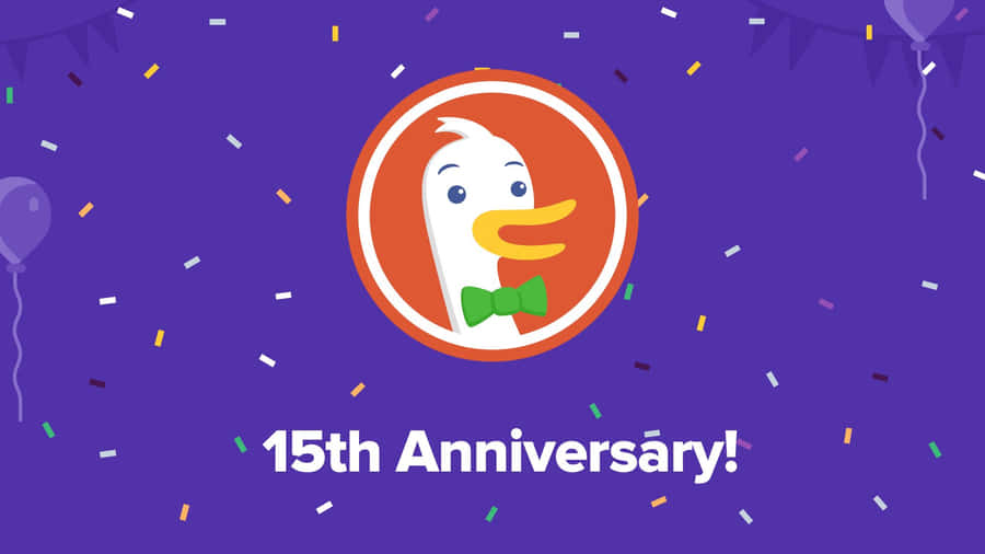 Duck Duck Go15th Anniversary Celebration Wallpaper