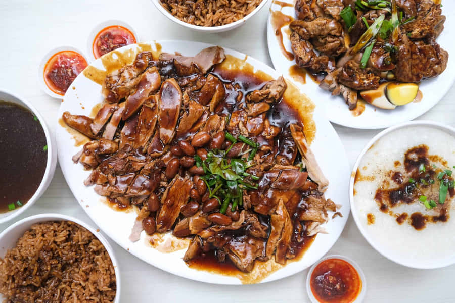 Duck Rice At Long House Soon Kee Boneless Braised Duck Wallpaper