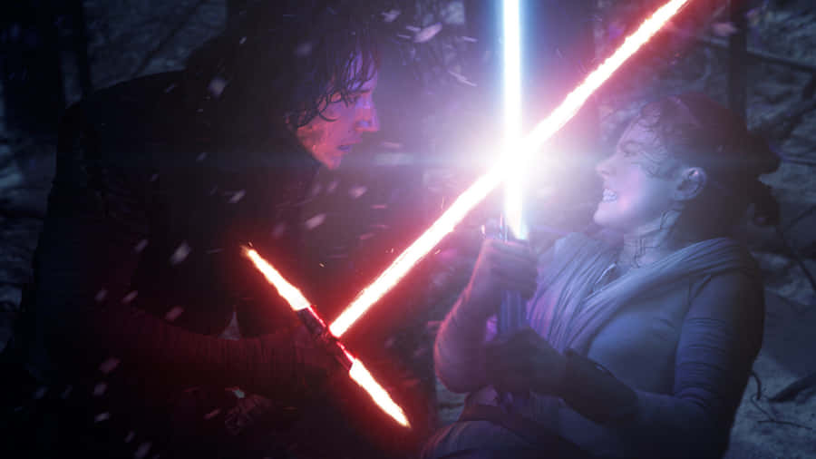 Duel Of The Lightsabers Wallpaper