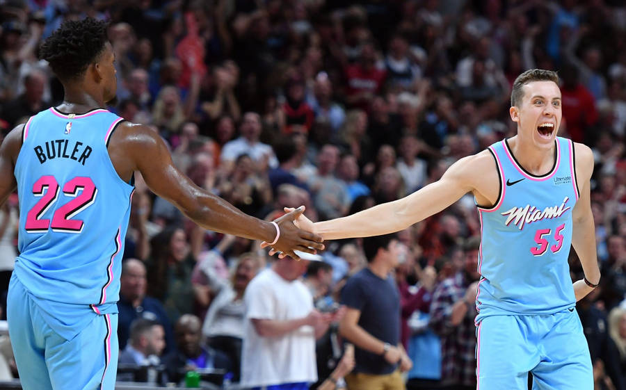 Duncan Robinson And Jimmy Butler Wallpaper