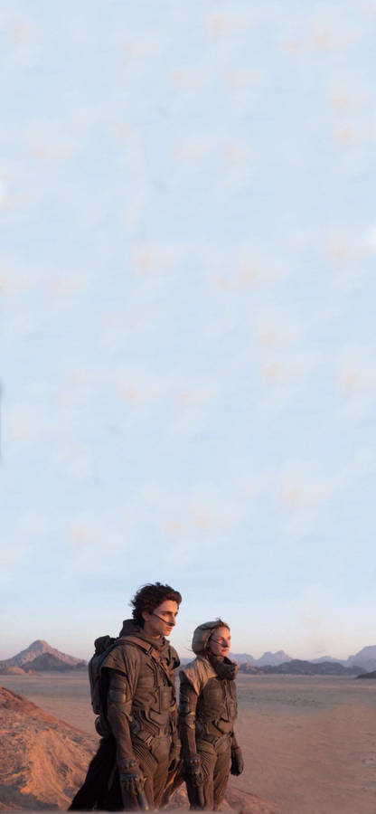 Dune Movie Portrait Paul And Jessica Wallpaper