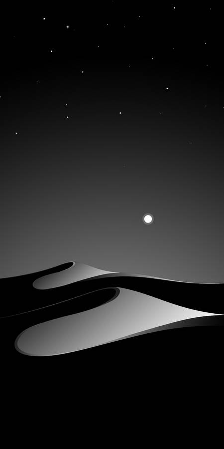 Dunes Black And Grey Iphone Wallpaper