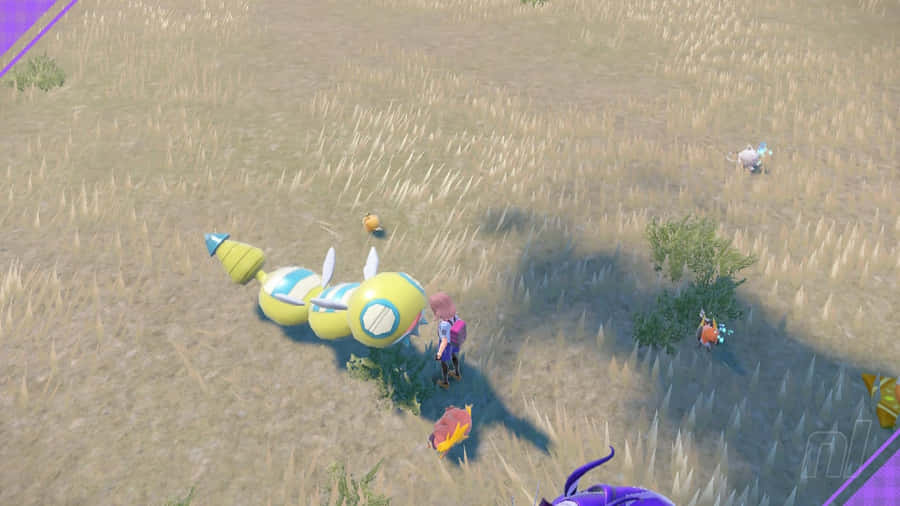 Dunsparce In Pokemon Violet Wallpaper