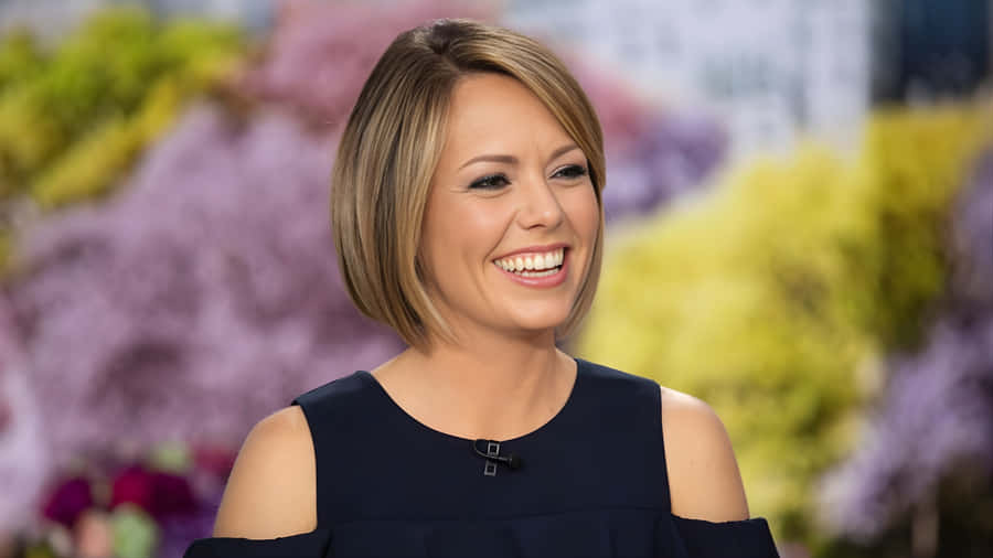 Dylan Dreyer Smiling Outdoors Wallpaper