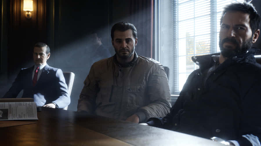 Dynamic Action Shot Of Alex Mason On The Battlefield Wallpaper