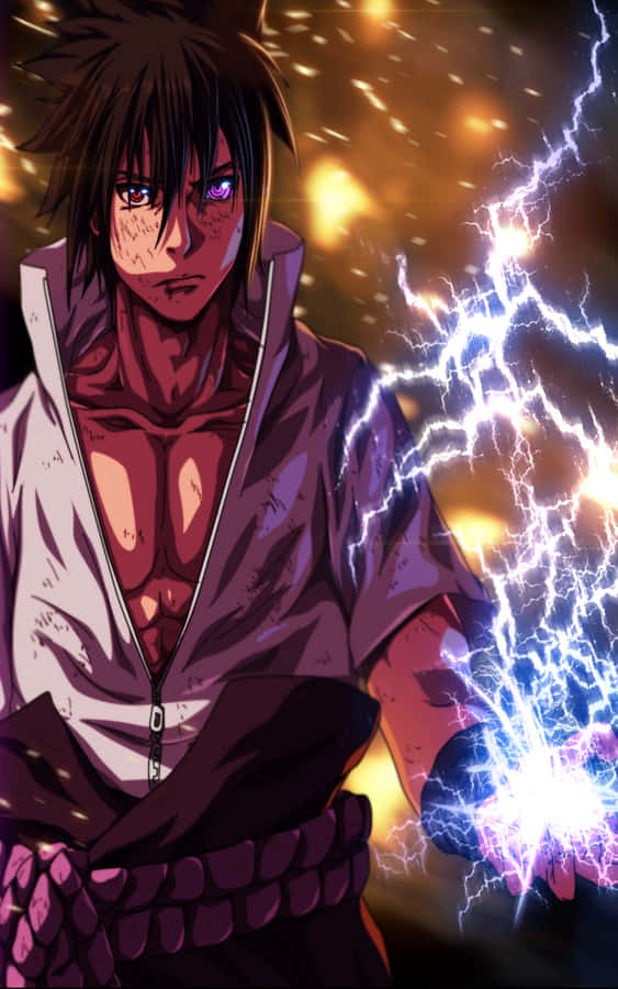 Dynamic Anime Sasuke Uchiha Wallpaper