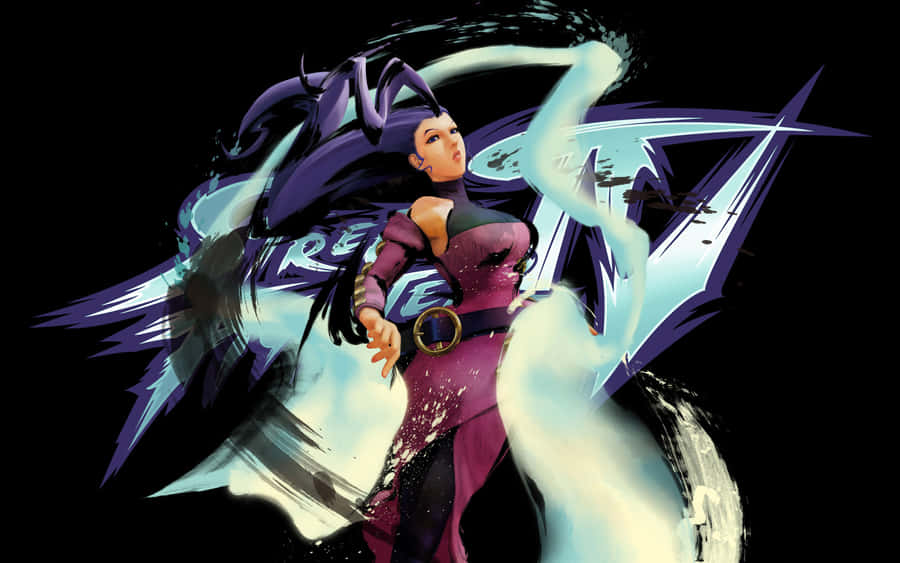 Dynamic Female Fighter Artwork Wallpaper