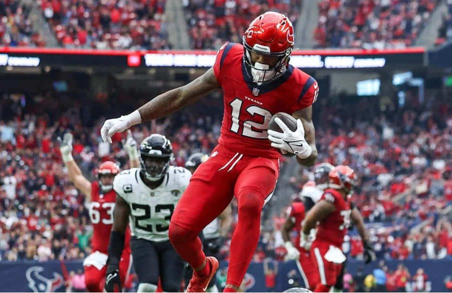 Dynamic Football Catch Moment Wallpaper