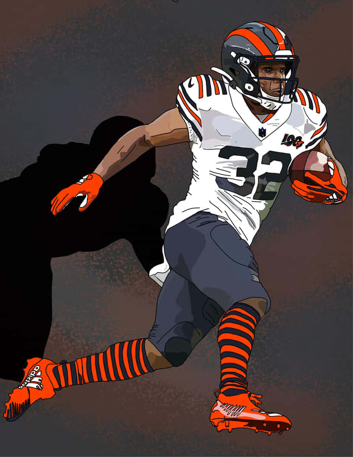 Dynamic Football Player Illustration32 Wallpaper