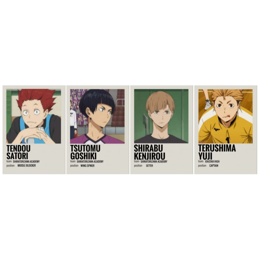 Dynamic Johzenji High Volleyball Team Wallpaper