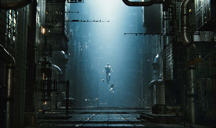 Dystopian_ Cityscape_ Ascension Wallpaper