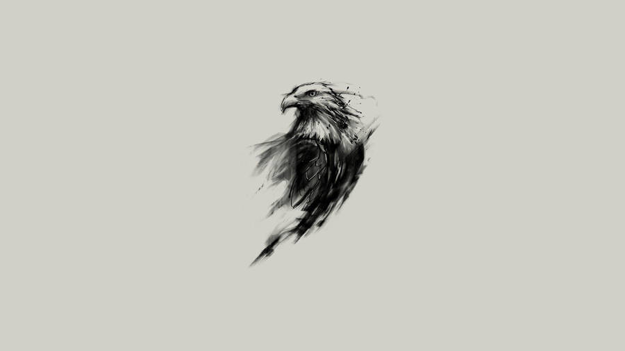 Eagle Sketch Art Wallpaper