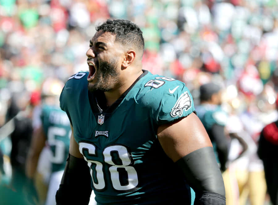 Eagles Player Celebration Moment Wallpaper