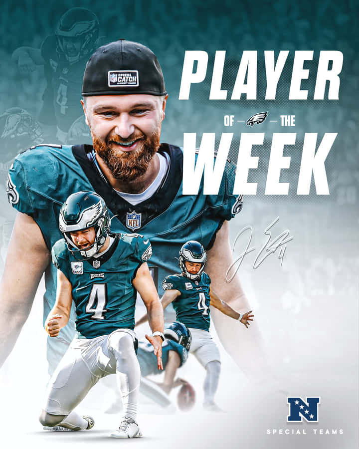 Eagles Playerofthe Week Jake Elliott Wallpaper