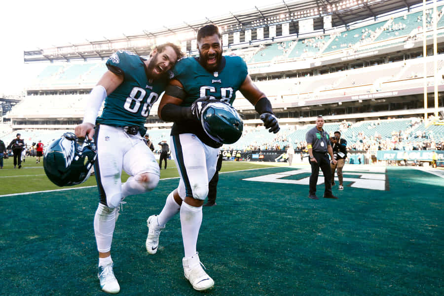 Eagles Players Celebrating Victory Wallpaper