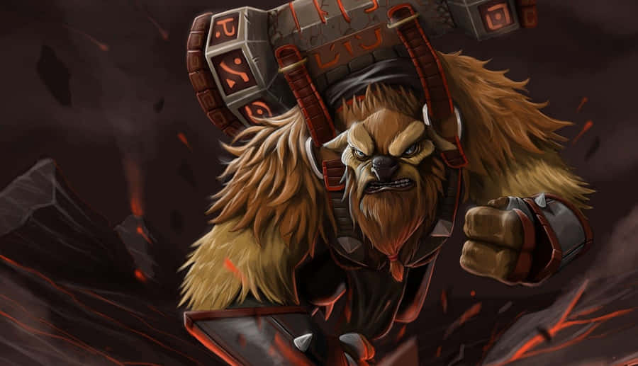 Earthshaker Delivering A Powerful Shockwave In A Rocky Terrain Wallpaper