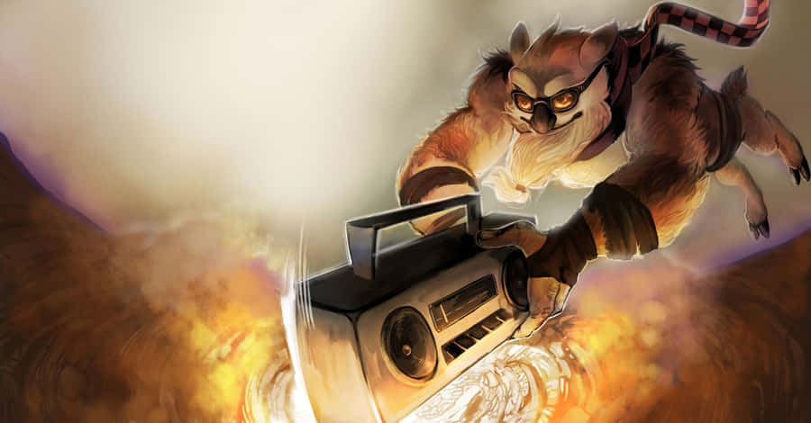 Earthshaker In Action - Unleashing A Powerful Tremor! Wallpaper