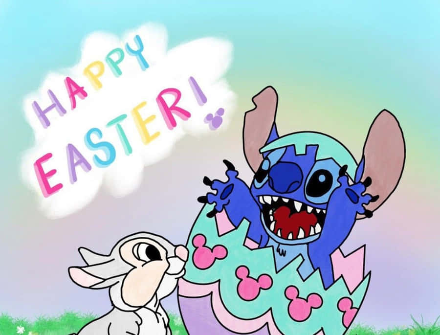 Easter Stitchand Angel Celebration Wallpaper