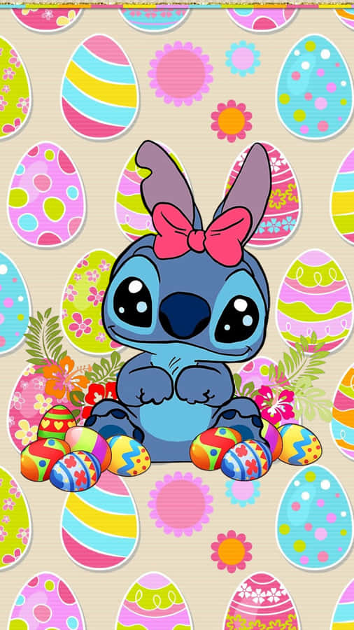 Easter Stitchwith Colorful Eggs Wallpaper