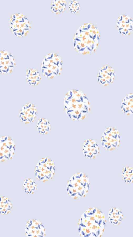 Easter With Flowers Phone Wallpaper