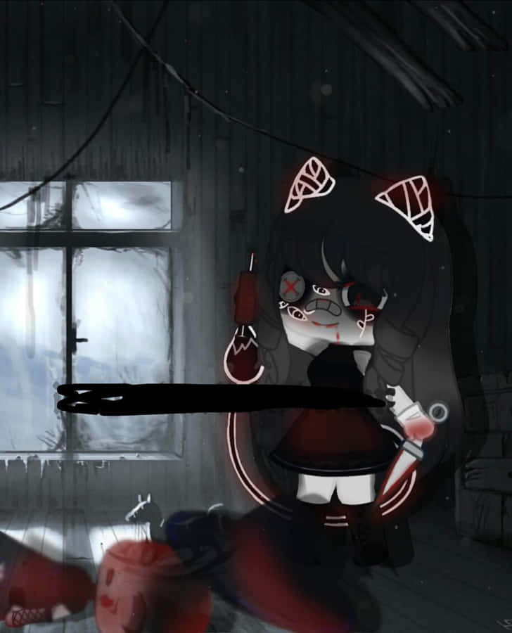 Edgy Anime Girl Pfp - Unleash Your Inner Rebel Wallpaper