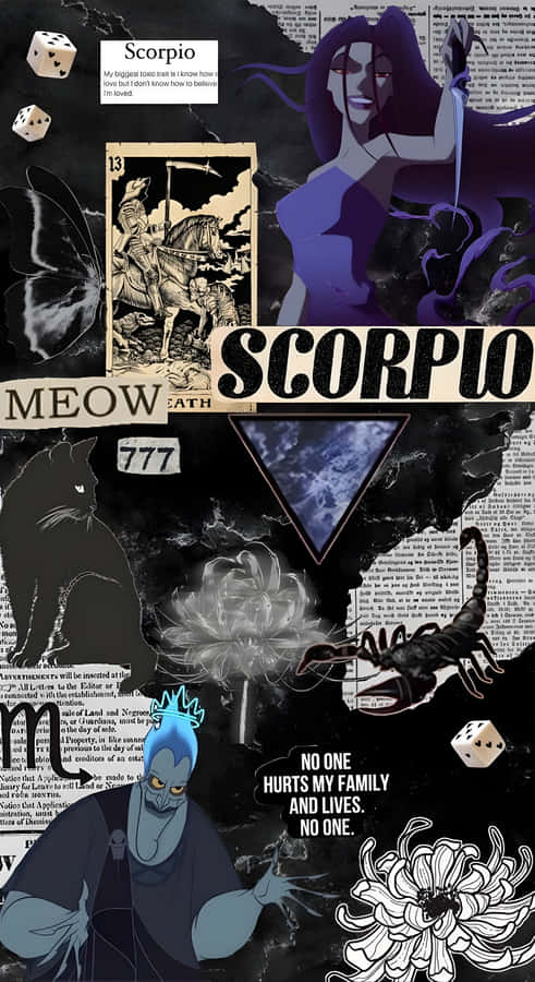 Edgy Scorpio Dark Aesthetic Wallpaper