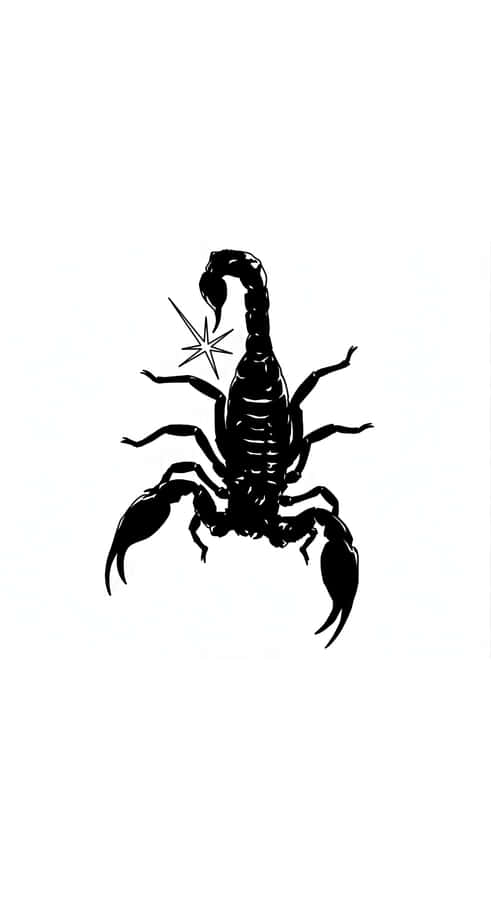Edgy Scorpio Dark Symbol Wallpaper