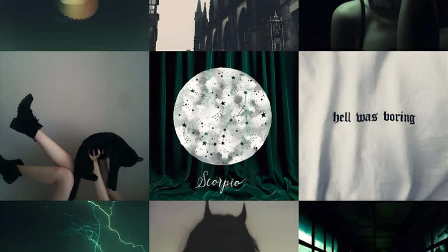 Edgy Scorpio Dark Vibes Wallpaper