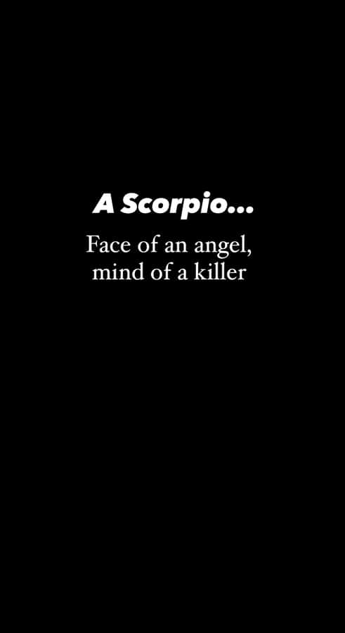 Edgy Scorpio Mindset Wallpaper