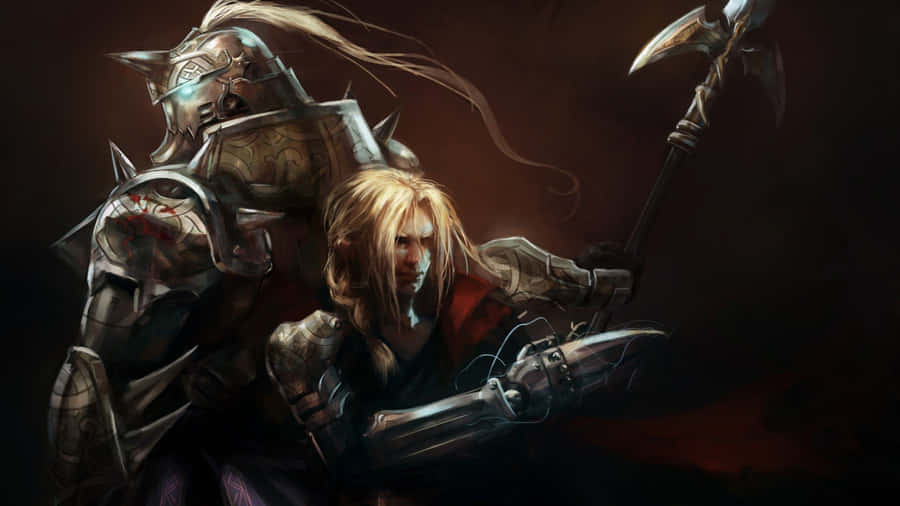 Edward Elric - The Fullmetal Alchemist In Action Wallpaper