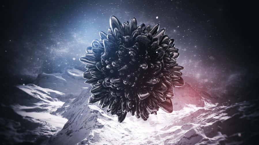 Eerie Cyberspace Entity Emerging From Shadows Wallpaper