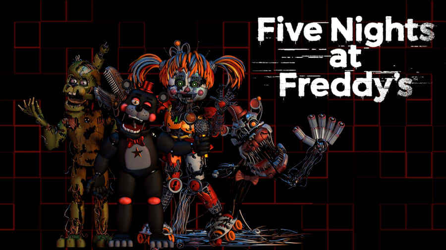 Eerie Scrap Baby Strikes A Pose Wallpaper