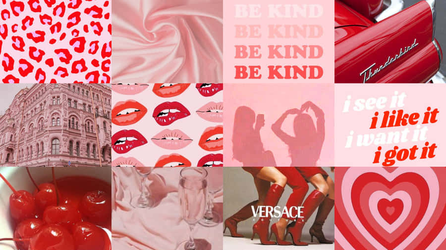 Effervescent Be Kind Collage Wallpaper