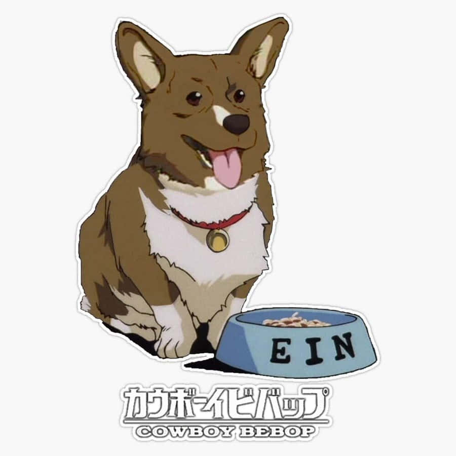 Ein The Data Dog In Cowboy Bebop Anime Series Wallpaper