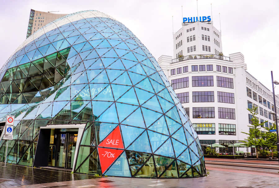 Eindhoven Blob Architectureand Philips Tower Wallpaper