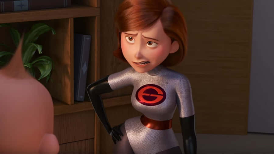 Elastigirl Concerned Expression Incredibles Wallpaper