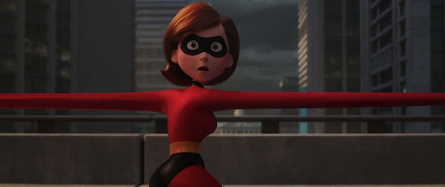Elastigirl Stretching Action Wallpaper