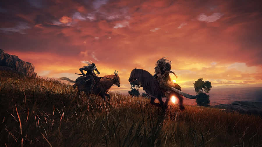 Elden Ring_ Sunset Ride Wallpaper