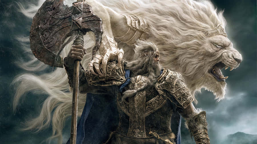 Elden_ Ring_ Warrior_and_ Beast Wallpaper