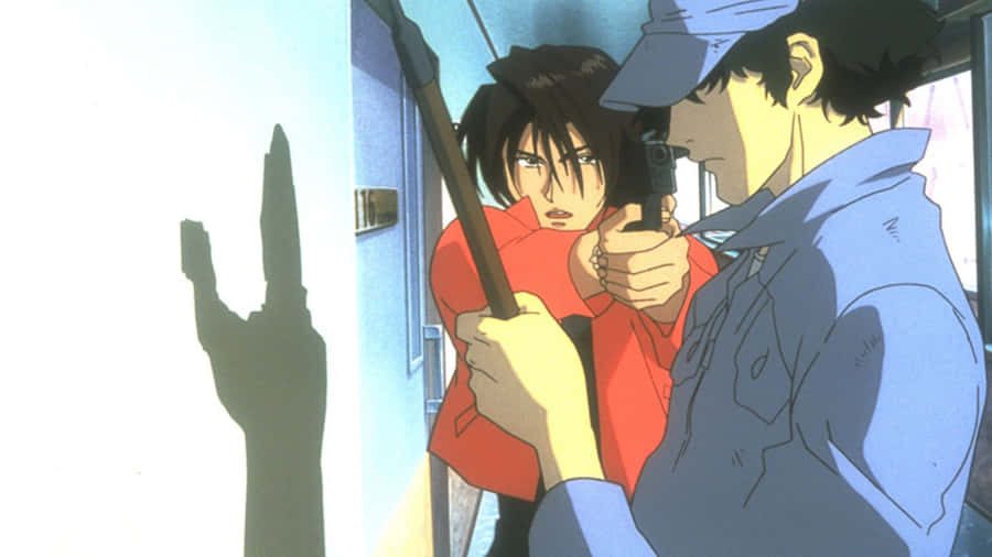 Electra From Cowboy Bebop In An Action-packed Pose Wallpaper