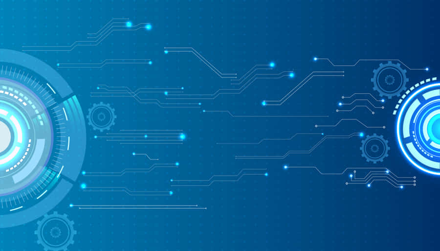 Electric Blue - Highlights Stand Out In A Minimalist Setting Wallpaper