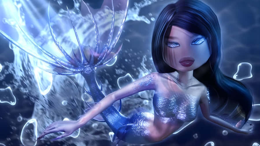 Electric Mermaid Style Wallpaper