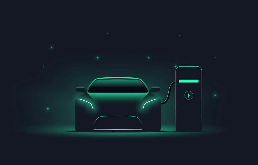 Electric Vehicle Charging On The Go Wallpaper