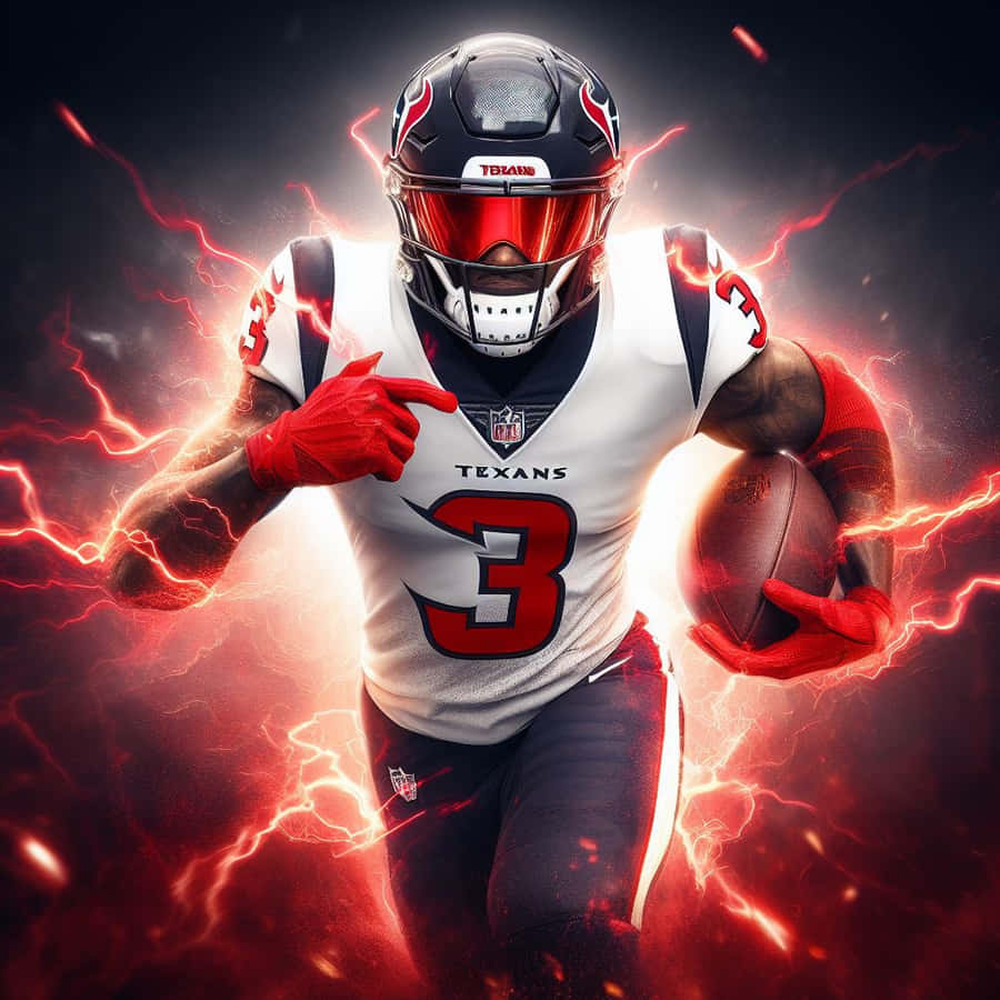 Electrifying Football Player Number3 Wallpaper